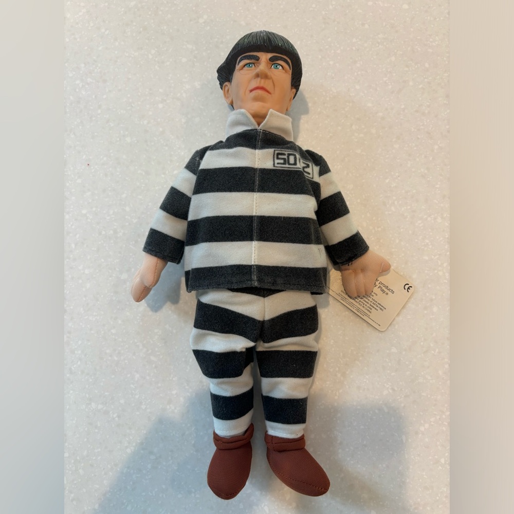 The Three Stooges MOE Doll 14" - Vintage